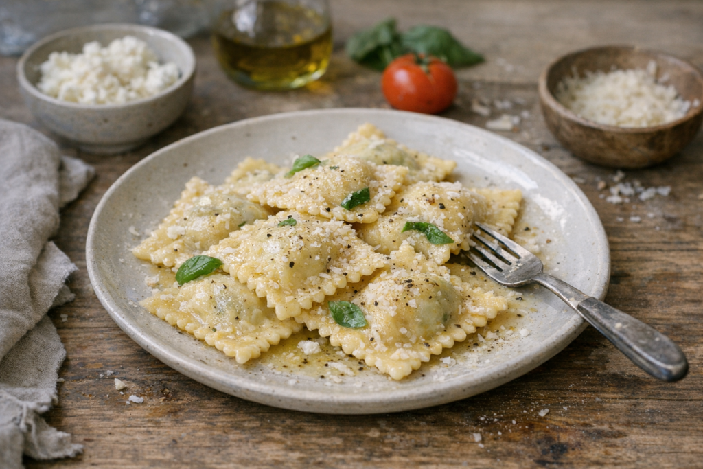 Ravioli mit Ricotta