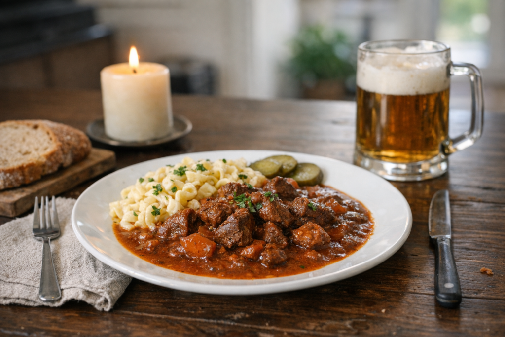 Traditionelles Gulasch