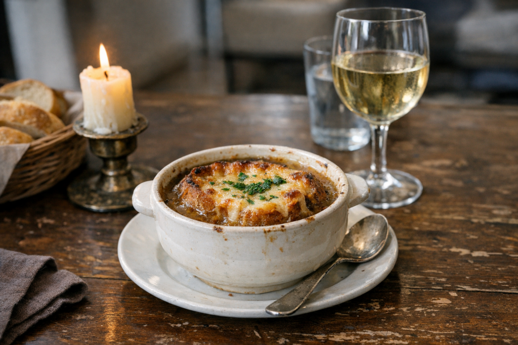 Französische Zwiebelsuppe
