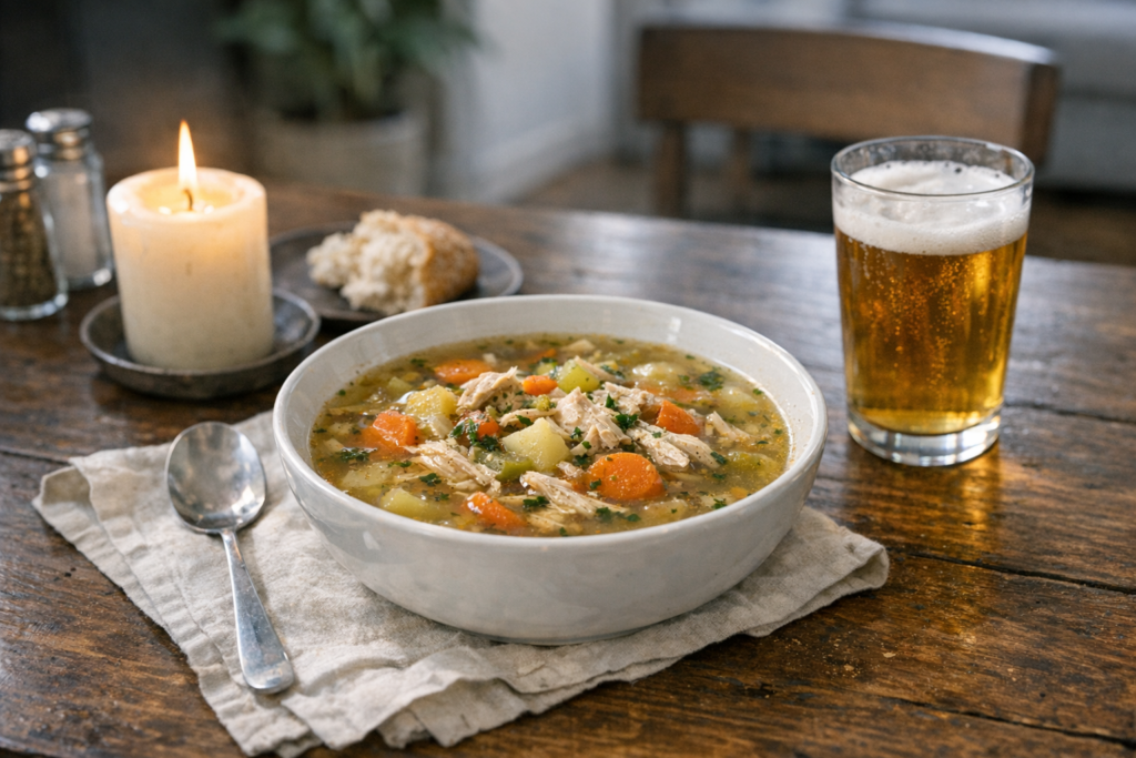 Herzhafte Hühnersuppe