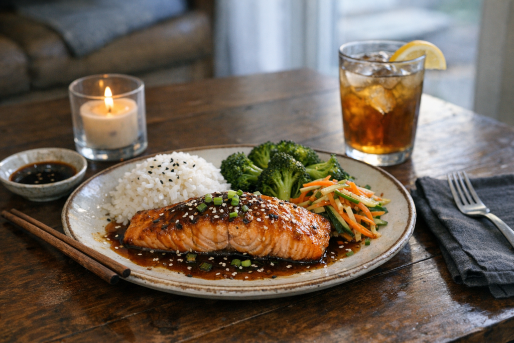 Lachs Teriyaki