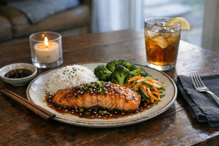 Lachs Teriyaki