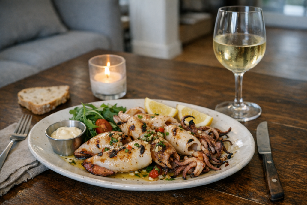 Gegrillte Calamari