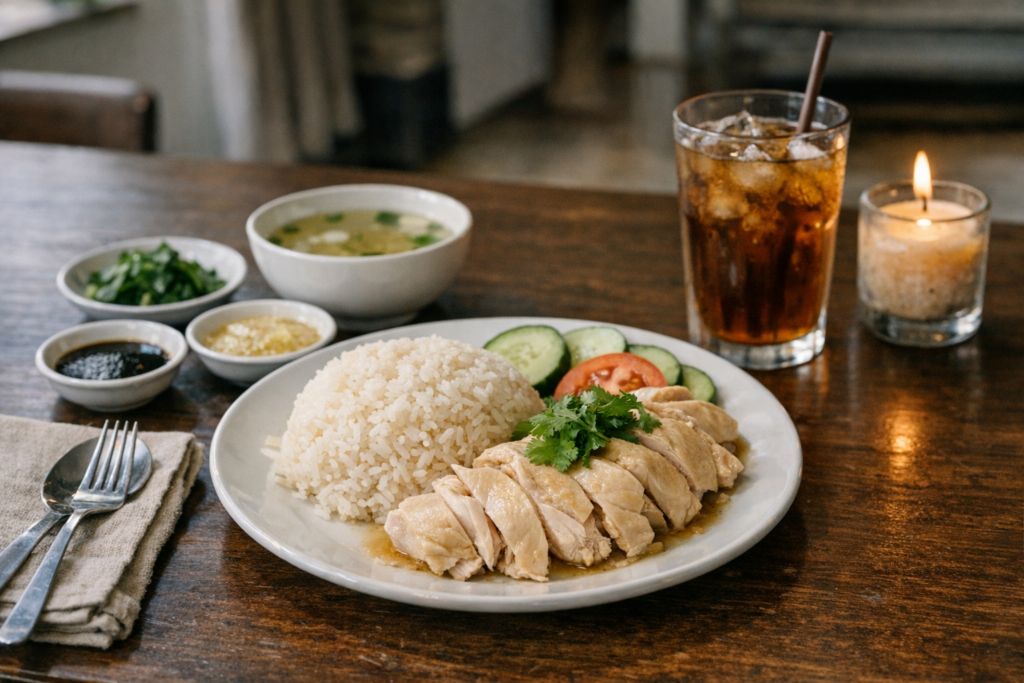 Hainanese Chicken Rice