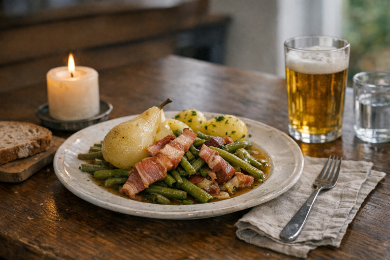 Birnen Bohnen und Speck