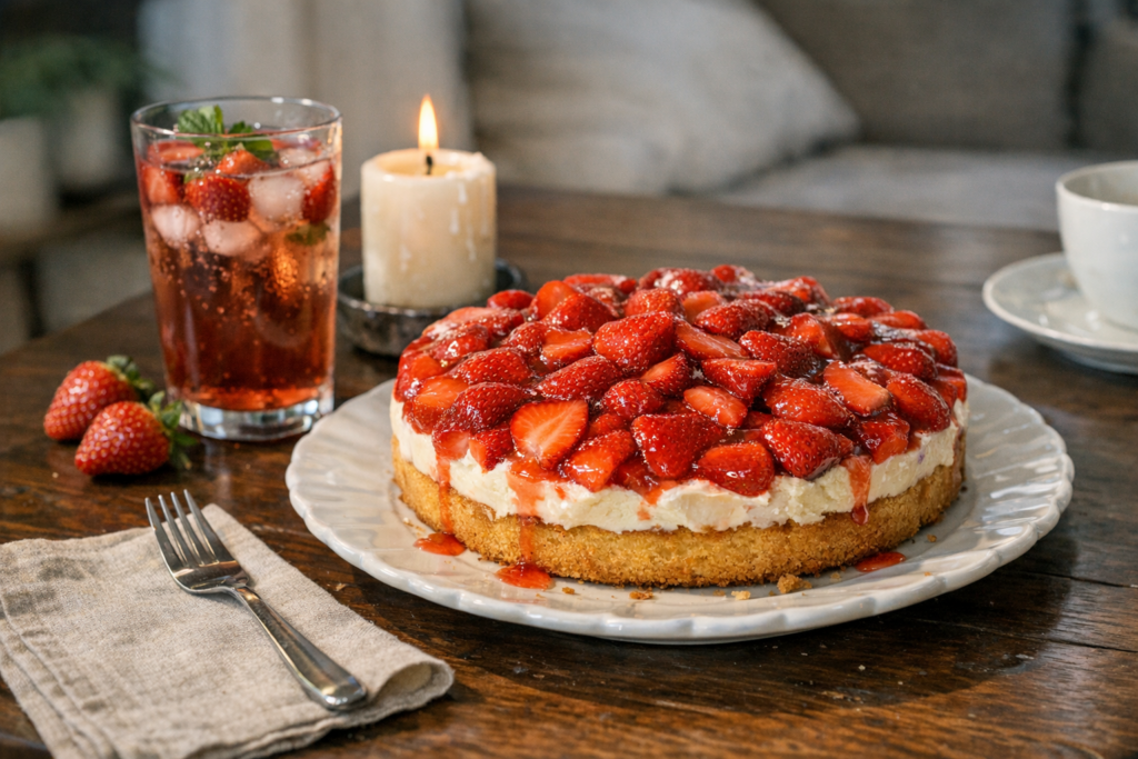 Erdbeerkuchen