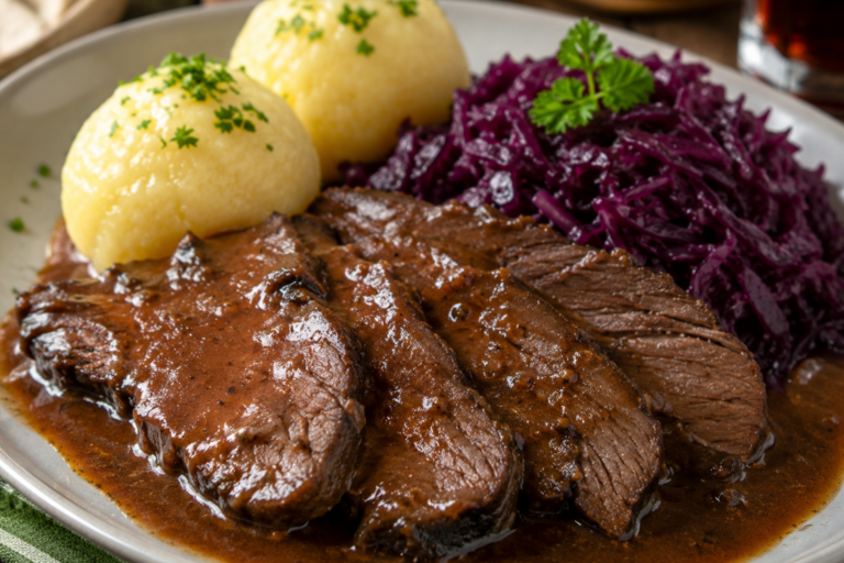 Sauerbraten (klassischer deutscher Schmorbraten)